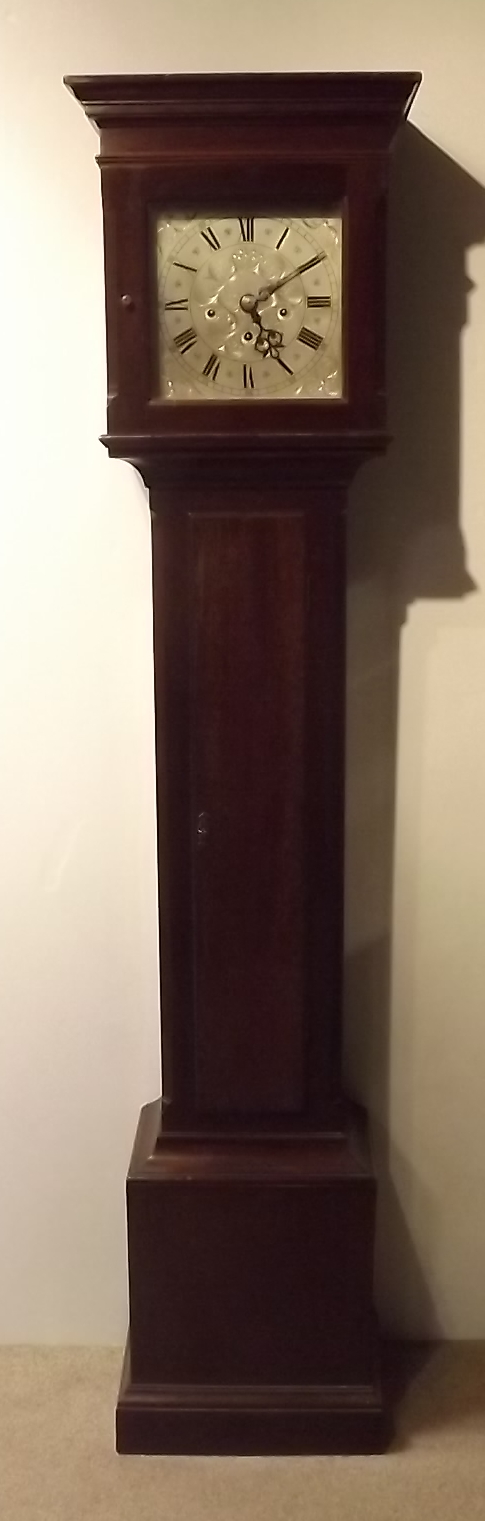 Edwardian Mahogany Grandmother Clock with Westminister Chime