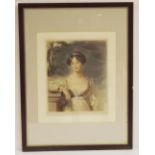 Victorian Lithograph signed Sidney E Wilson
