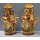 Pair of Victorian Staffordshire Figures,