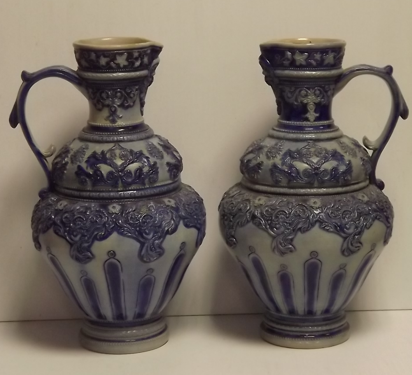 Pair of Very Unusual Vintage Urns