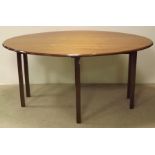 Mahogany Hunting Table 167cmL x 113cmW