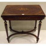 Victorian Inlaid Rosewood Sofa Table