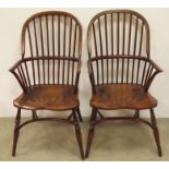 Pair of Quality Thin Arm Windsor Chair