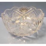 Cut Glass Salad Bowl