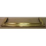 Victorian Brass & Copper Fender - Overall Meas: 147cm x 43cm (internal meas: 122cm x 30cm)
