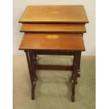 Edwardian Period Inlaid Mahogany Nest of Tables