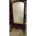 Victorian Mahogany Cheval Mirror