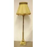 Brass Corinthian Column Standard Lamp