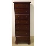 Mahogany Seven Drawer Slimline Tall Boy