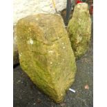 A pair of staddle stone bases