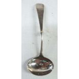 A late Georgian silver condiment spoon by William Welch, Exeter