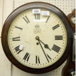 A mahogany cased dial wall clock with single fusee movement by F. W. Elliott Ltd - No.16062 -
