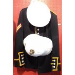 A late 20th Century Royal Marine uniform with pith helmet and dress cap