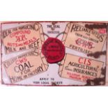 A vintage Co.Operative Wholesale Society, Limited, Manchester enamelled advertising sign, with