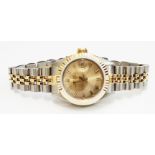 A Rolex lady's oyster perpetual/date steel and gold wristwatch, with original bracelet - 62523D.18