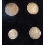 A cased set of 1869 Maundy money