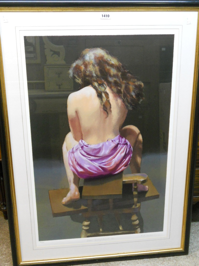 R. O. Lenkiewicz: limited edition coloured print entitled 'Daemon Series' - Project 18 - No 194/