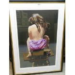 R. O. Lenkiewicz: limited edition coloured print entitled 'Daemon Series' - Project 18 - No 194/