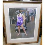 R. O. Lenkiewicz: limited edition coloured print entitled 'Painter with Ester', Aristotle/Phylis