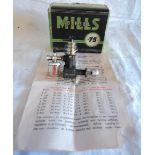 A mid 20th Century Mills model aircraft engine S75 with cut out and original booklet