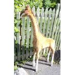 A 5' 2" free standing Hansa Toys International soft toy giraffe - "Stephen"