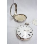 An early 19th Century silver pair cased gentleman's pocket watch, by Bullingford of London No.3867 -