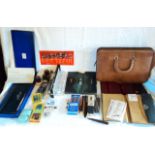 A case containing various calligraphy items, including The Econosigns "Shadowtype" Outfit