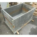 A 3' 6" five piece slate water tank with original retaining bolts