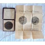 A British Lusitania medal dated 5 May 1915, in original box with papers