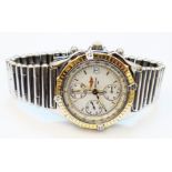 A Breitling gentleman's steel and gold cased chronograph wristwatch - No.D13050.1