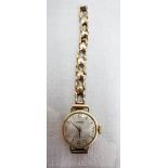 A vintage 9ct. gold cased Seiko lady's wristwatch, with seventeen jewel Diashock movement - 21A -
