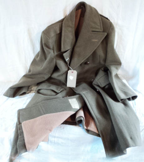 A 1945 British Army "Warm" coat, size No.6, by Joseph May & Sons (Leeds)