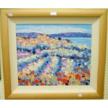 John Holt: a framed De Montfort Fine Art Edition of Poppies and Vines, Provance - 16" x 19 1/2" -