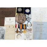 Pte. G. Garraway S-3001 Rifle Brigade: medal group of 1914-15 Star, Victory medal and 1914-18