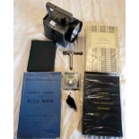 An assorted collection of rule and handbooks, four with GWR - sold with British Rail Bardie lamp,