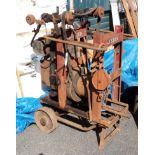 A mid 20th Century Lister 28DH 1.5hp sheep shearing engine, set on a trolley - 1/63400