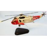 A Bravo Delta model of a Sea King helicopter in Royal Navy livery - boxed