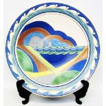 A 16" boxed Poole Pottery charger - Limited Edition 49/100, K.B. des. 98, S.M. Pottinger