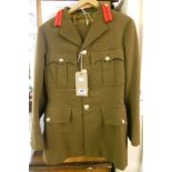 A mid 20th Century British Army colonel's No.2 dress uniform with crowns (pips missing), scarlet