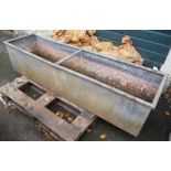 A 6' galvanised feed trough