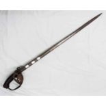 An early 20th Century Imperial German dress sword with Alex Coppel Solingen 32" blade, basket hilt