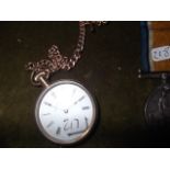 A 9ct rose gold ladies fob watch