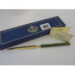 A BOXED HALCYON DAYS PERRIER LETTER OPENER