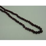 A BEADED RUBY NECKLACE