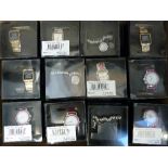 A COLLECTION OF BRAND NEW BOXED FASHION WRISTWATCHES, (36)