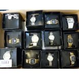 A COLLECTION OF BRAND NEW BOXED FASHION WRISTWATCHES, (36)