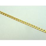 A 9CT GOLD CHAIN, hallmarks for London, length 47cm, weight approximately 13gms