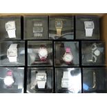 A COLLECTION OF BRAND NEW BOXED FASHION WRISTWATCHES, (36)