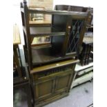AN OLD CHARM CABINET, and a TV cabinet (2)