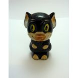 A GLASS BONZO CAT SCENT BOTTLE, by Potter & Moore